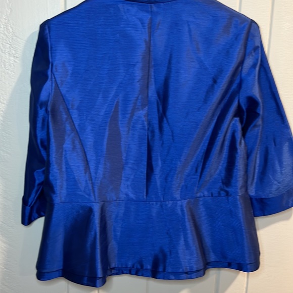 Dana Kay Vivid Blue Jacket with Jeweled Buttons - Picture 7 of 12